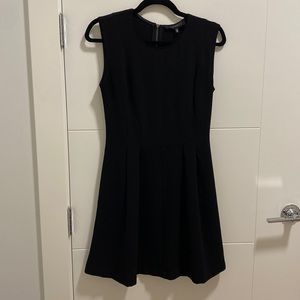 Dynamite Black Pleated A-line Mini Dress